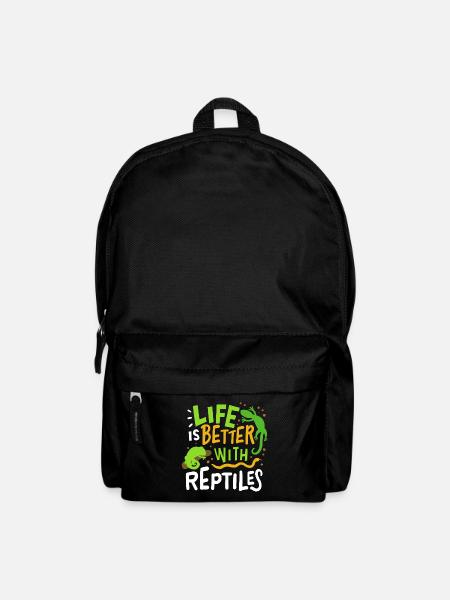 Reptilien Eidechse - Rucksack - Schwarz