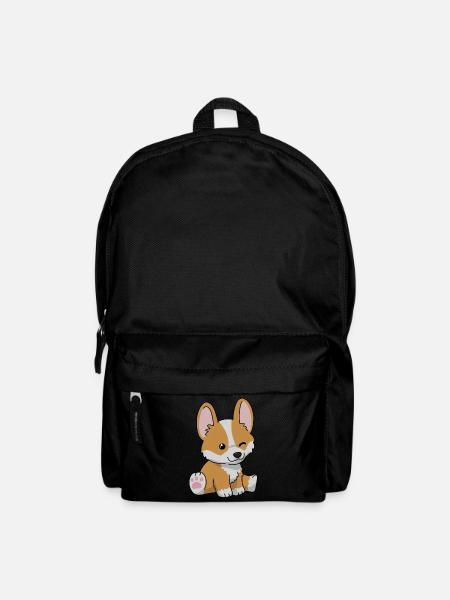 Süßer Corgi Hund Geschenk Frauen Hundeshirt Corgi - Rucksack - Schwarz