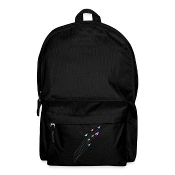 Grue d'art pliante en origami - Sac à dos - noir - Devant