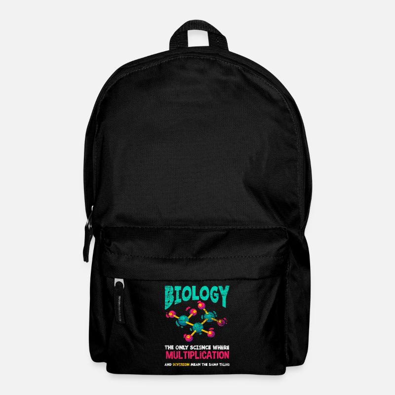 Biologie Multiplikation Spruch - Rucksack - Schwarz