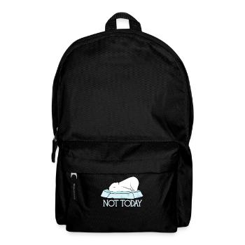 Not Today Polar Bear - Not Today! - Backpack - black - Front