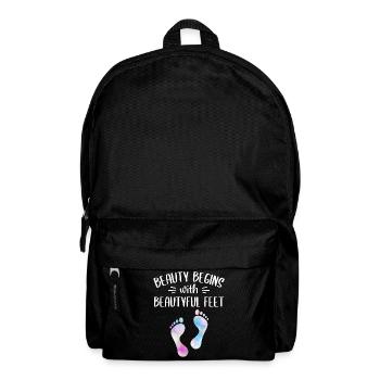 Foot care pedicure podiatrist nail salon gift - Backpack - black - Front
