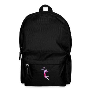 Voleyball pink - Rucksack - Schwarz - Vorne