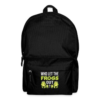 Frog ampibian biologist - Backpack - black - Front