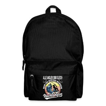 Lustiges Angler Spass Angel Team Design für - Rucksack - Schwarz - Vorne
