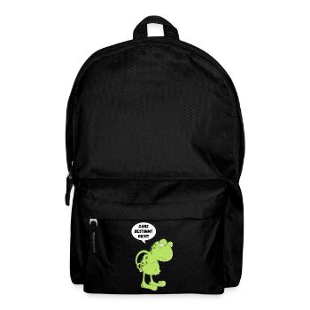Ganz bestimmt nicht Lustiger Spruch Frosch Kröte - Rucksack - Schwarz - Vorne