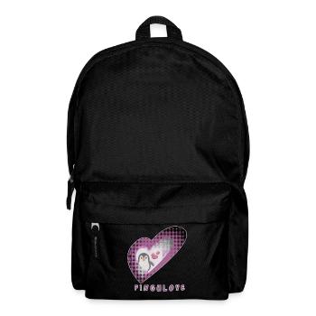 Pingulove Heart Penguin Design - Backpack - black - Front