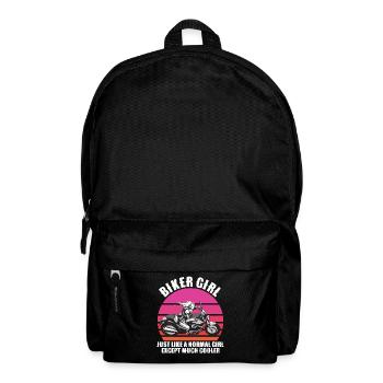 biker girl - Backpack - black - Front