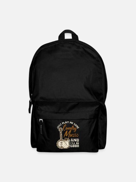 Country Musik Liebe Geschenk - Rucksack - Schwarz