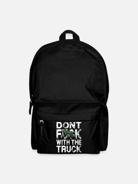 Cooler Monstertruck Spruch Crashshow - Rucksack - Schwarz