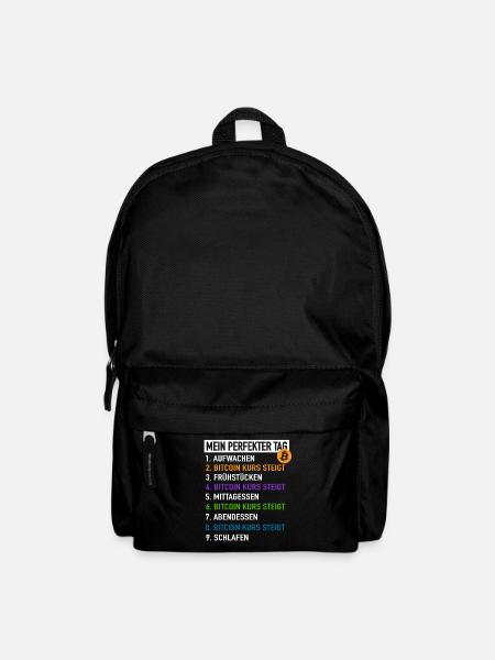 Bitcoin Mein Perfekter Tag - Bitcoin Kurs Steigt - Rucksack - Schwarz
