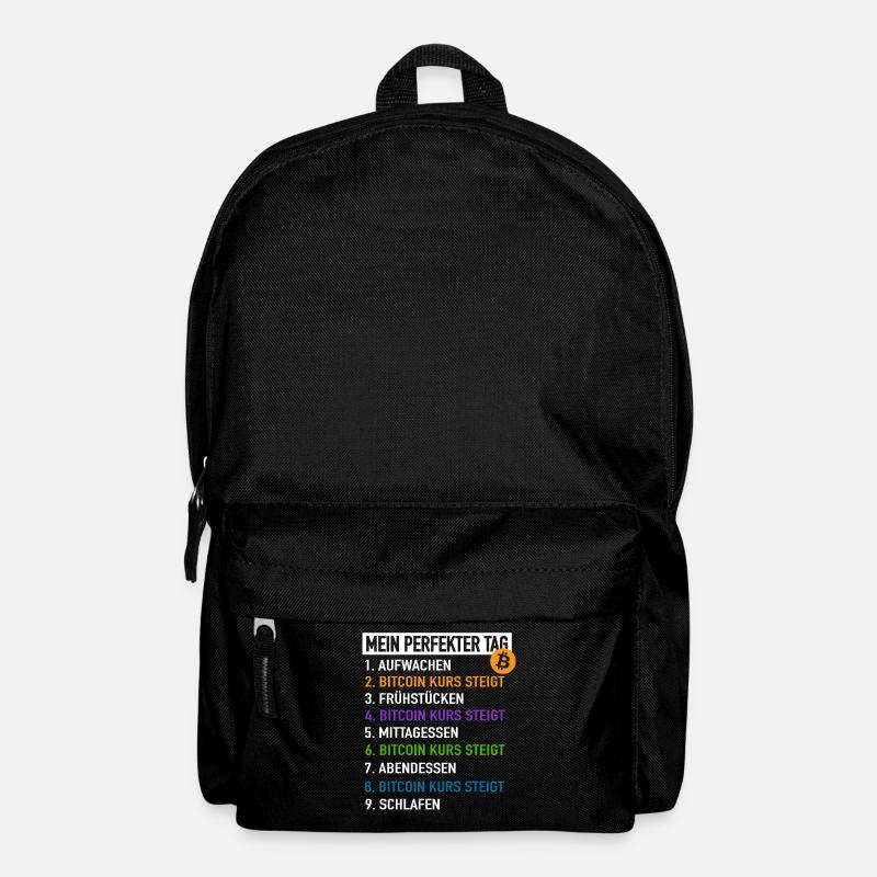 Bitcoin Mein Perfekter Tag - Bitcoin Kurs Steigt - Rucksack - Schwarz