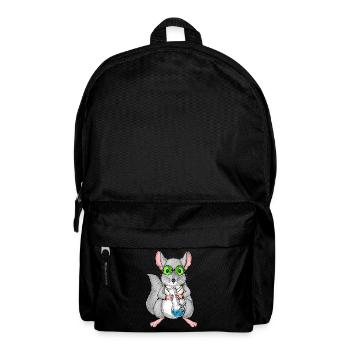 Chinchilla Smoking Weed - Backpack - black - Front