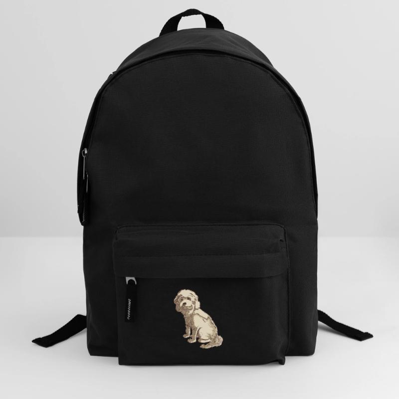 Cockapoo Hundezeichnung eines Cockapoo Rucksack