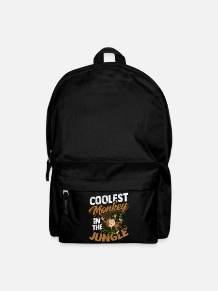 Affe Gorilla Primat Monkey Primat Tier Lackaffe - Rucksack - Schwarz