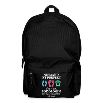 Fußpflege Podologin Podologie Spruch Geschenk - Rucksack - Schwarz - Vorne