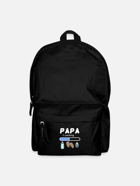 werdender Vater - Papa wird geladen - Rucksack - Schwarz