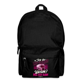 LKW Fahrerin - Rucksack - Schwarz - Vorne