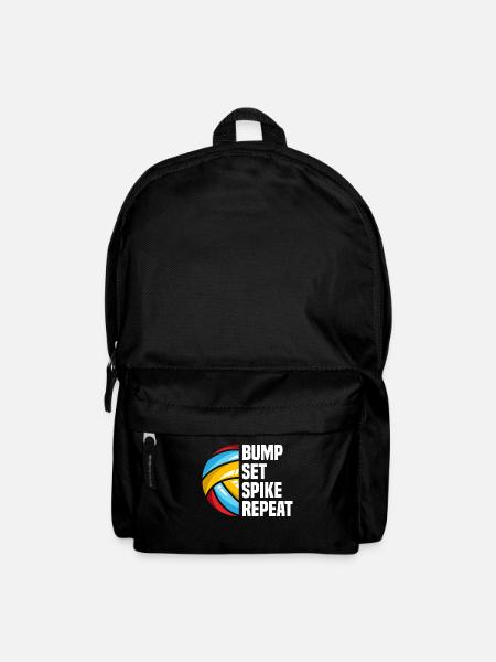 Volleyball Beachvolleyball Sportler Geschenk - Rucksack - Schwarz