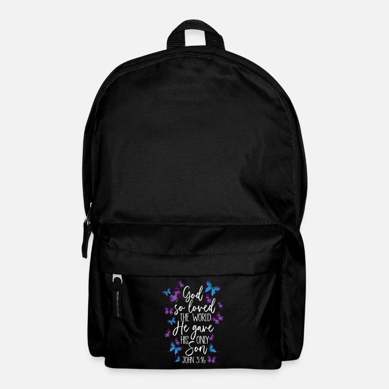 Christlicher Bibelvers Religion - Rucksack - Schwarz