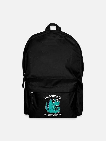 Drittes Baby Spieler 3 hat das Spiel Betreten Baby - Rucksack - Schwarz