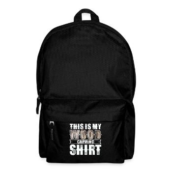 Holzschnitzen - Rucksack - Schwarz - Vorne