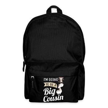 Je suis un grand cousin - Sac à dos - noir - Devant