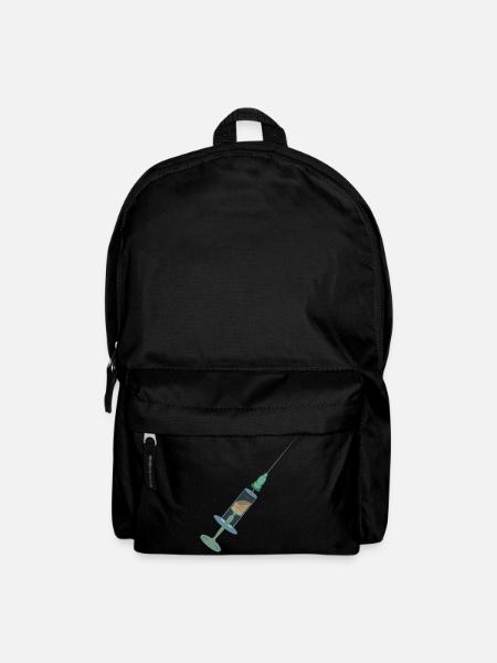 Spritze Impfspritze Syringe Vaccination Impfen - Rucksack - Schwarz
