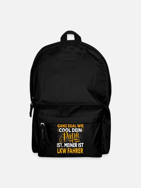 Papa Lkw Fahrer - Rucksack - Schwarz