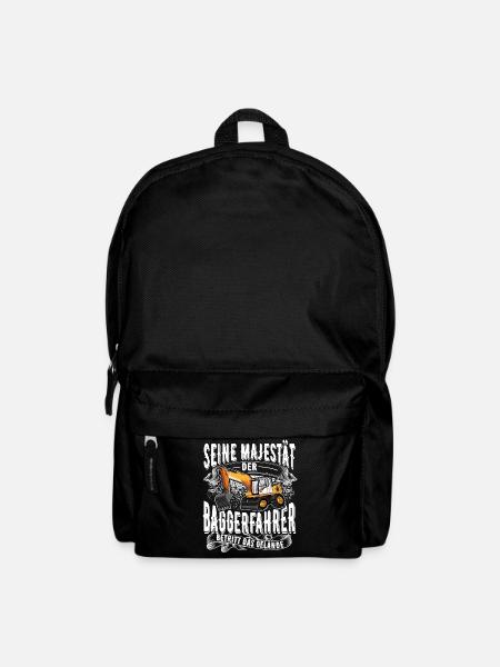 Baggerfahrer - Rucksack - Schwarz