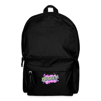 Field Hockey Mum PopArt Text Art - Backpack - black - Front