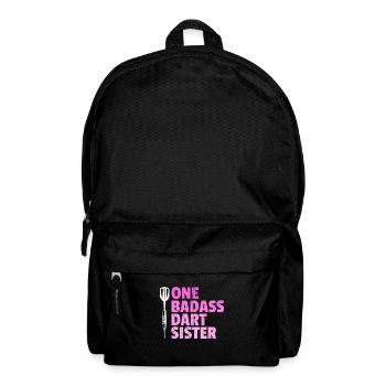 one badass dart sister - Rucksack - Schwarz - Vorne