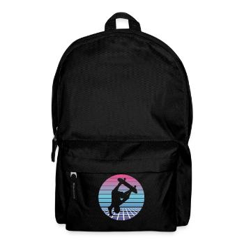 Skateboarder Skater Skate Retro Vintage Geschenk - Rucksack - Schwarz - Vorne