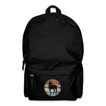 Horse rider vintage - Backpack - black - Front