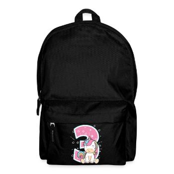 Dritter Geburtstag 3 Jahre Geschenk Einhorn - Rucksack - Schwarz - Vorne