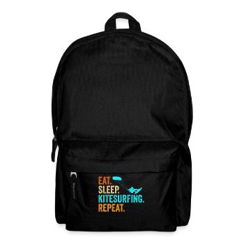 Kitesurfen Surfer Kite Geschenk - Rucksack - Schwarz - Vorne