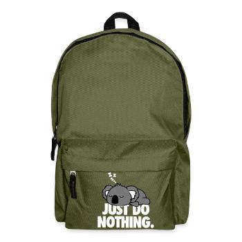 Just do nothing - Backpack - olive green - Front