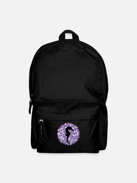 Seepferdchen - Rucksack - Schwarz