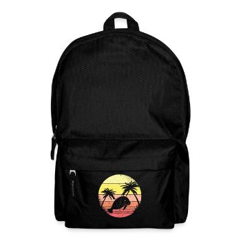 Seekuh Und Palmen - Rucksack - Schwarz - Vorne