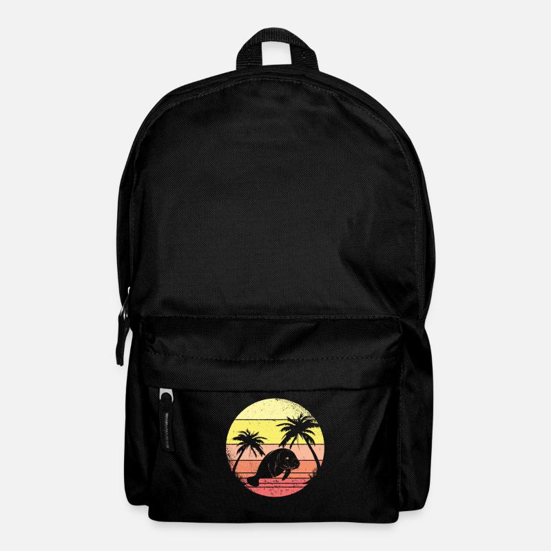 Seekuh Und Palmen - Rucksack - Schwarz