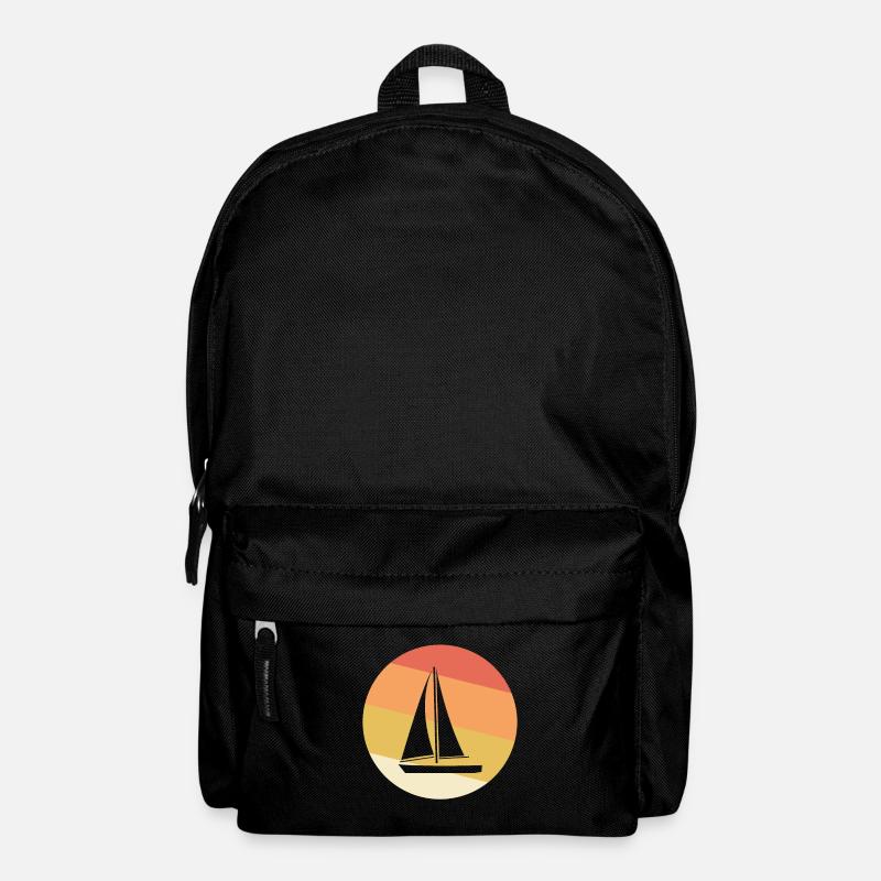 Vintage Sailing Ship - Backpack - black