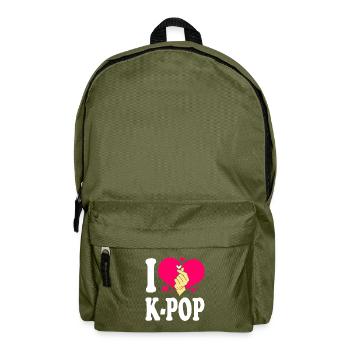 K-Pop - Sac à dos - vert olive - Devant