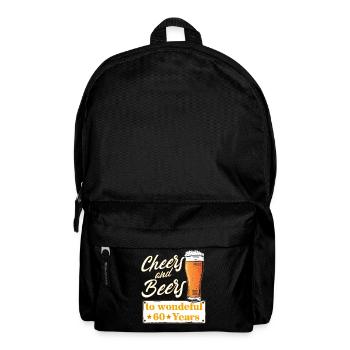 Cheers and Beers to wonderful 60 Years - Rucksack - Schwarz - Vorne