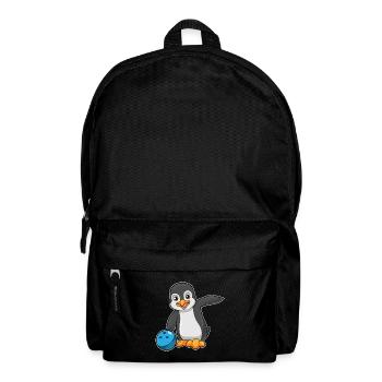 Penguin Bowling Bowling Ball - Backpack - black - Front