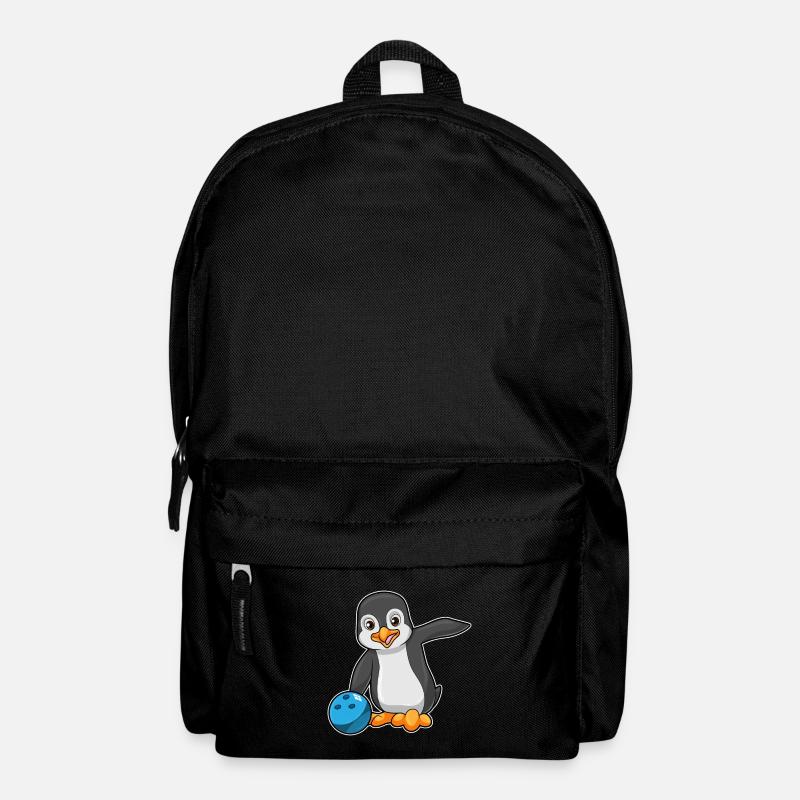Pinguin Bowling Bowlingkugel - Rucksack - Schwarz