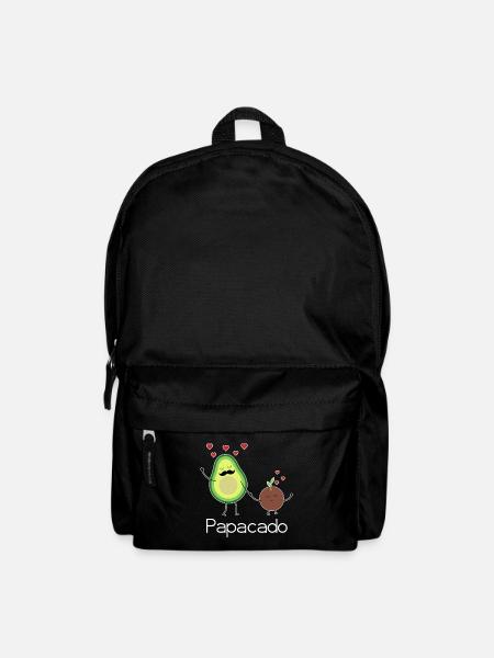 Papacado Vatertag Avocado Pärchen werdender Vater - Rucksack - Schwarz