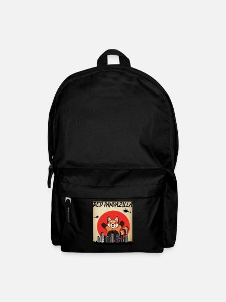 Red Pandazilla Gift Red Panda - Backpack - black