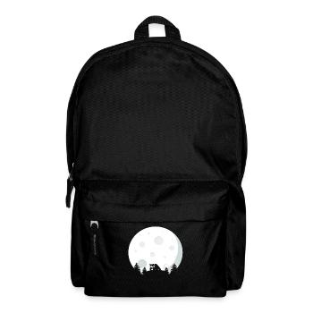 Red Panda In Front of the Moon - Backpack - black - Front