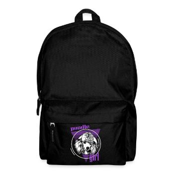Caniche, poodle standard , Paw For Poodle Girls - Sac à dos - noir - Devant