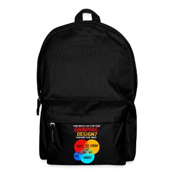 Designerin Grafiker Grafik Designer Künstler - Rucksack - Schwarz - Vorne